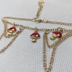 Dainty Mushroom Anklet